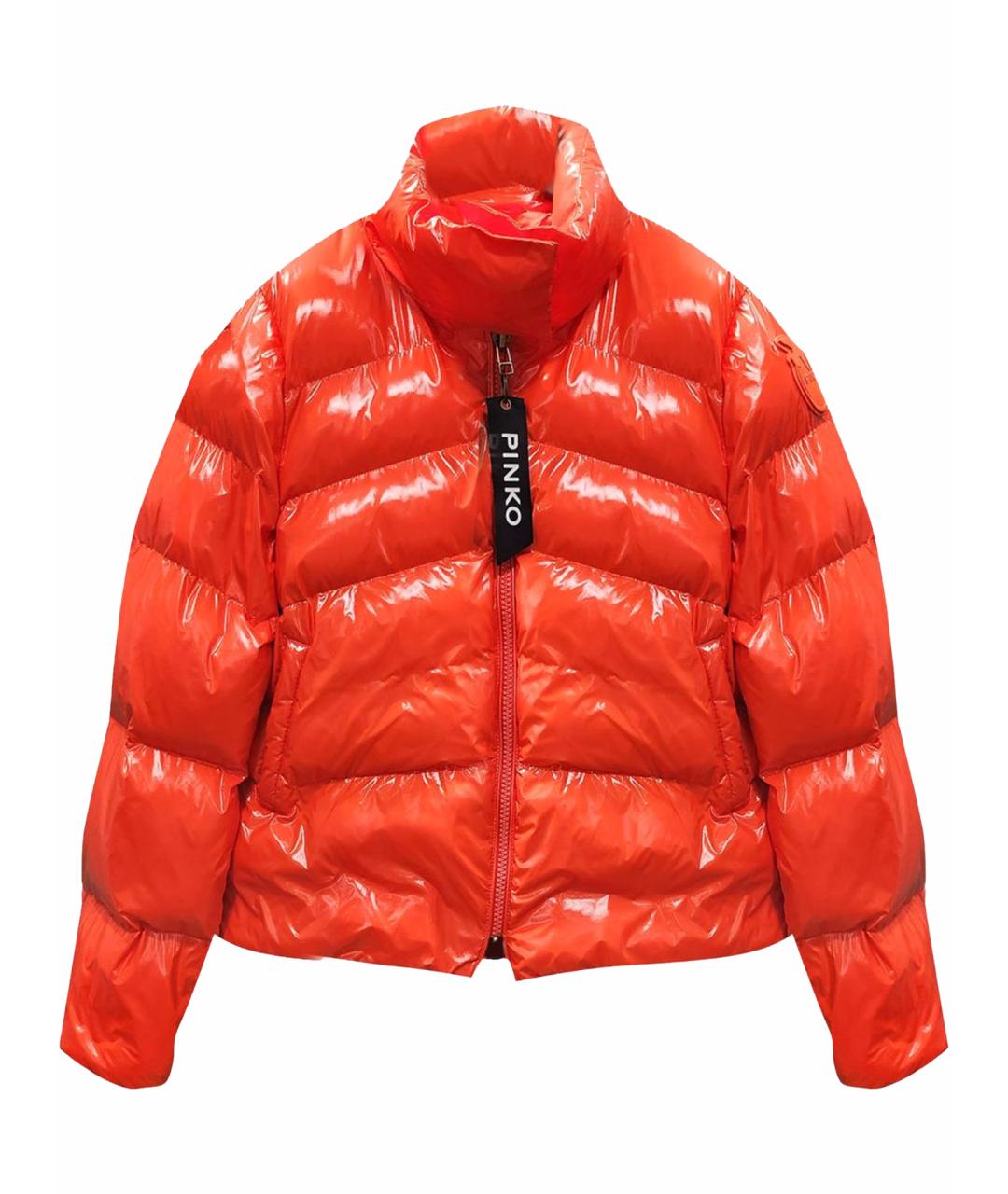 PINKO Оранжевый пуховик, фото 1