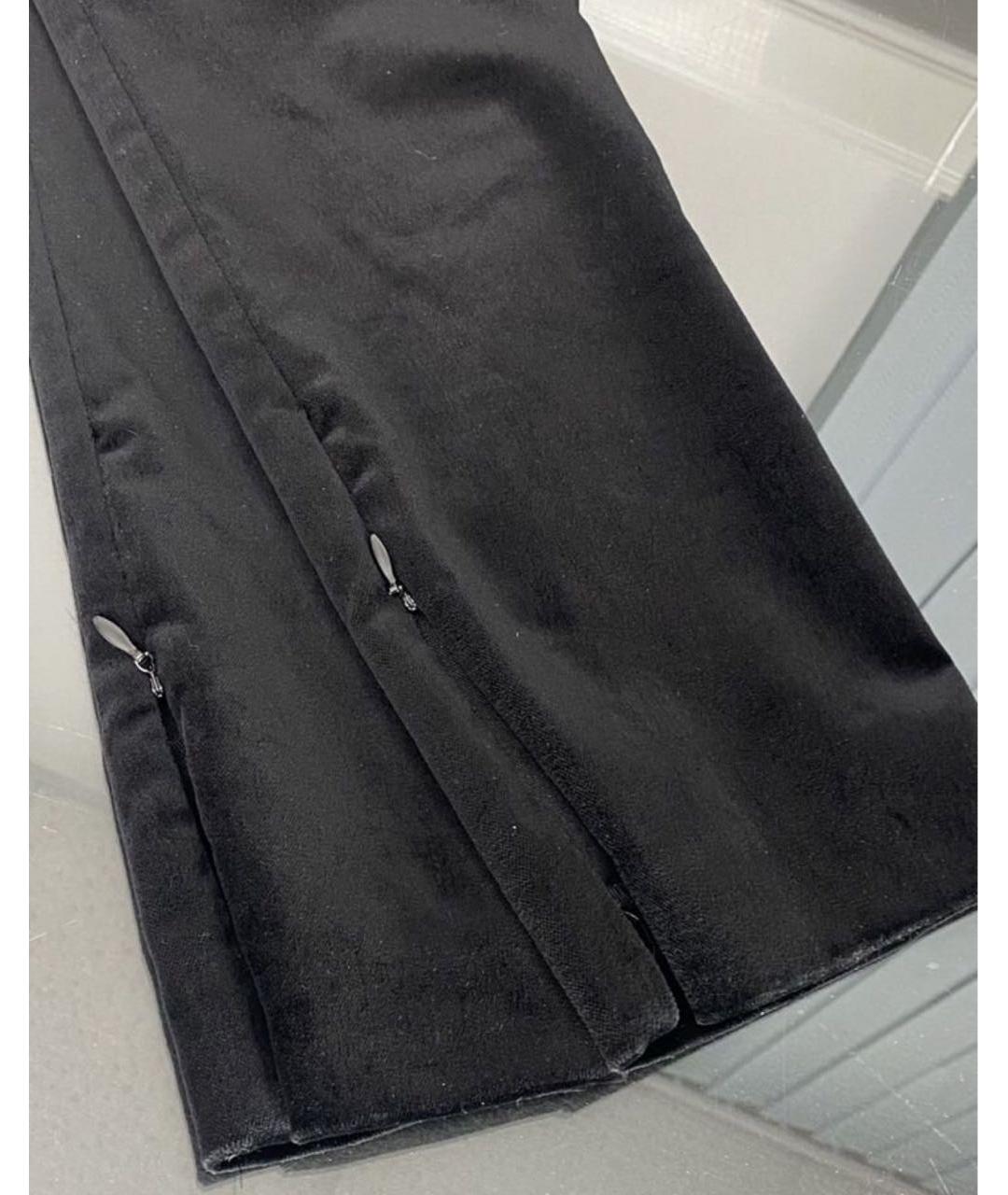 PINKO Черные хлопко-эластановые брюки узкие, фото 7