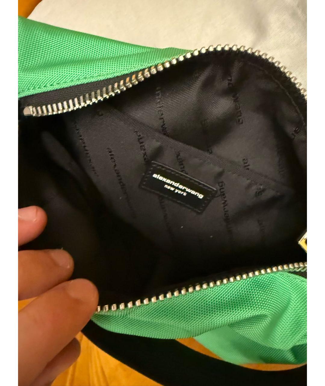 ALEXANDER WANG Салатовая сумка с короткими ручками, фото 4