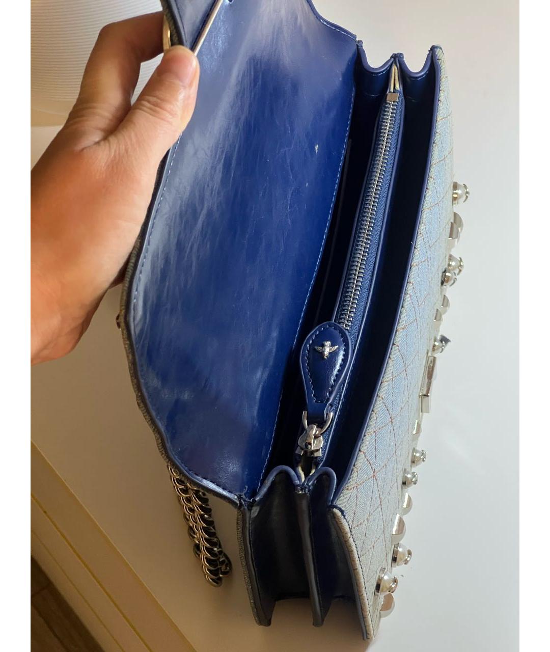 PINKO Синяя деним сумка через плечо, фото 3