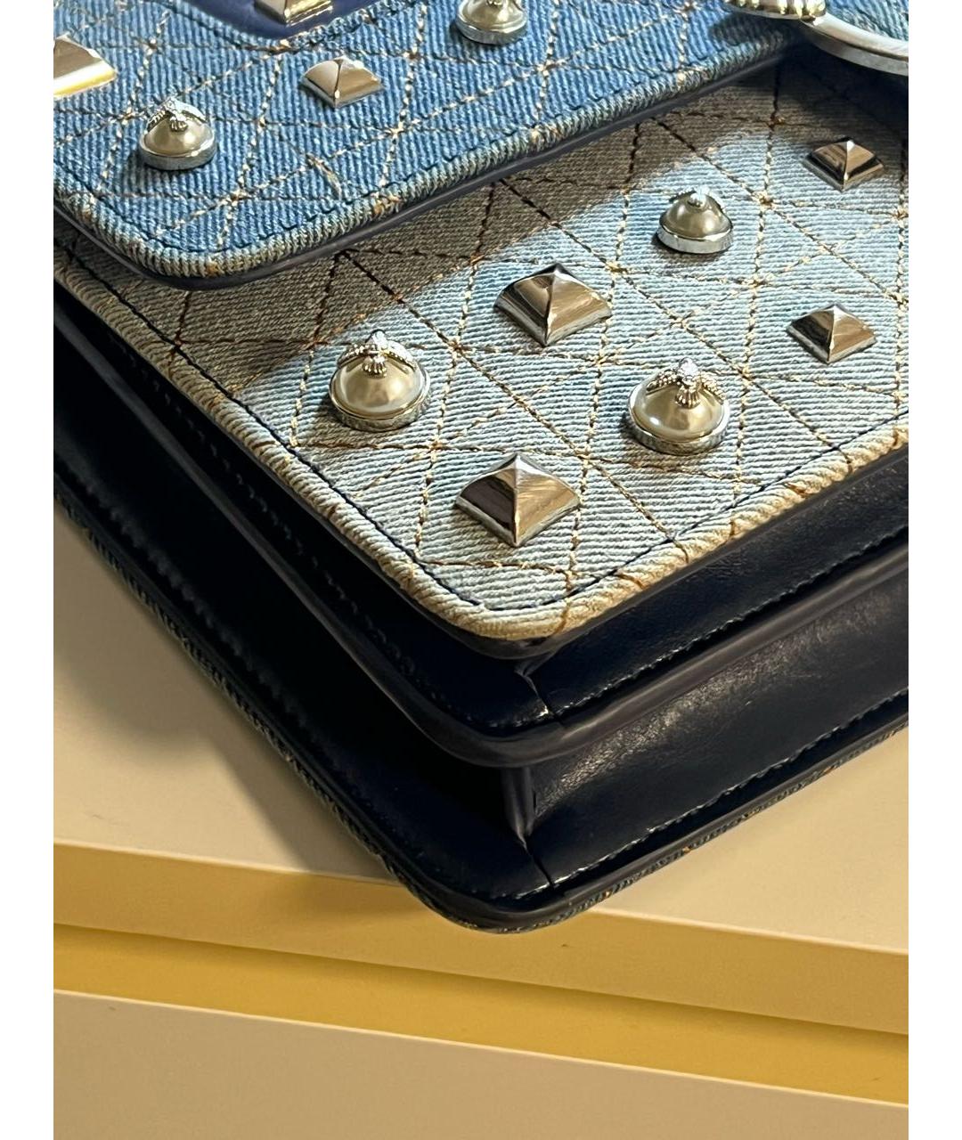 PINKO Синяя деним сумка через плечо, фото 7