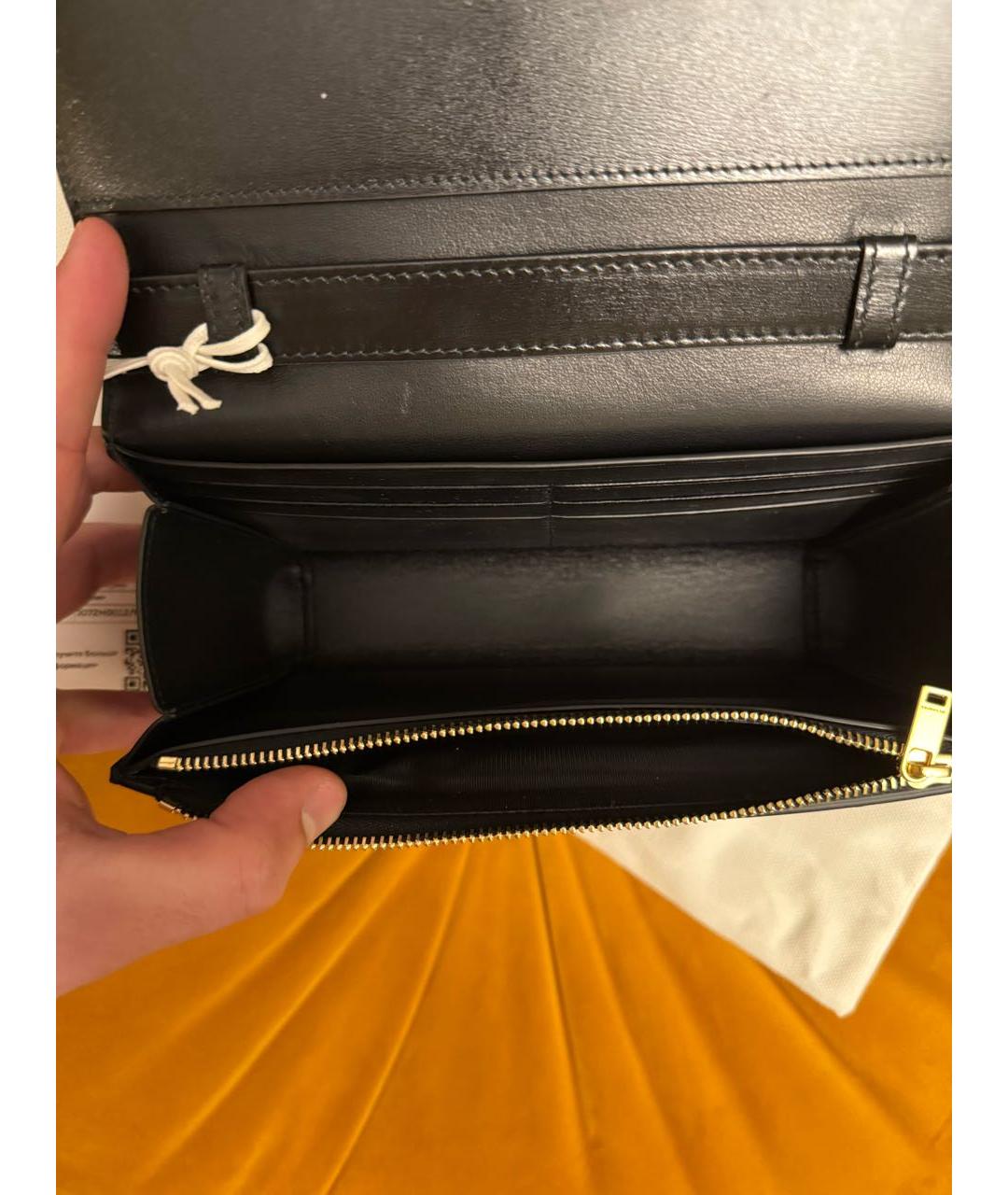 JIL SANDER Черная кожаная сумка через плечо, фото 4