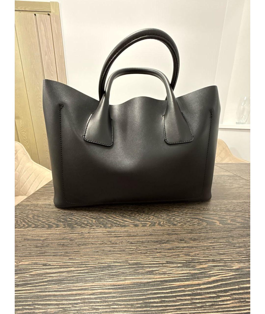 DKNY Черная сумка тоут из искусственной кожи, фото 3