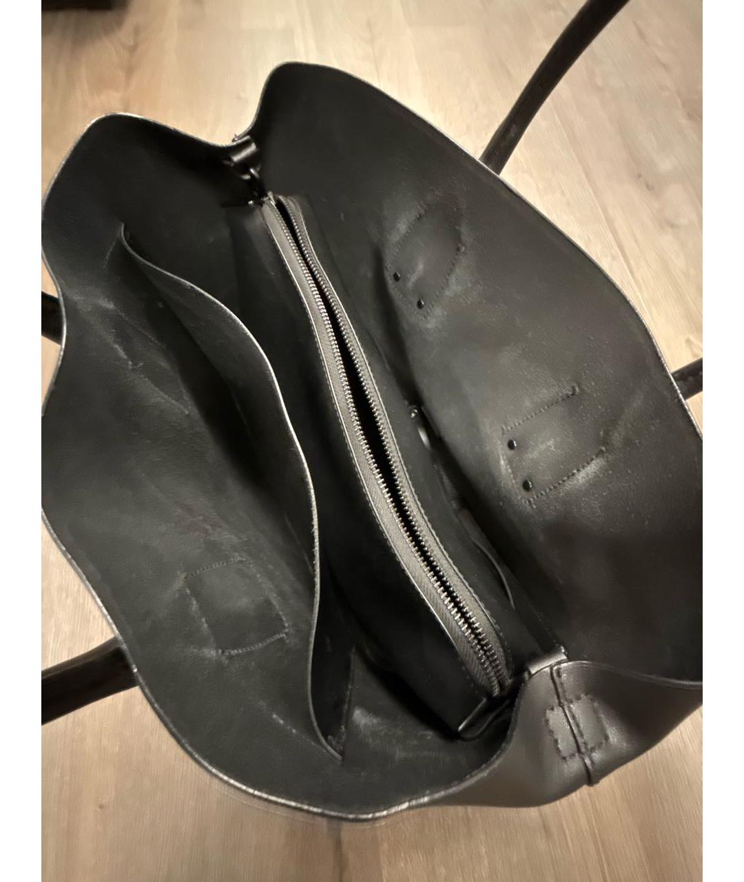 DKNY Черная сумка тоут из искусственной кожи, фото 4