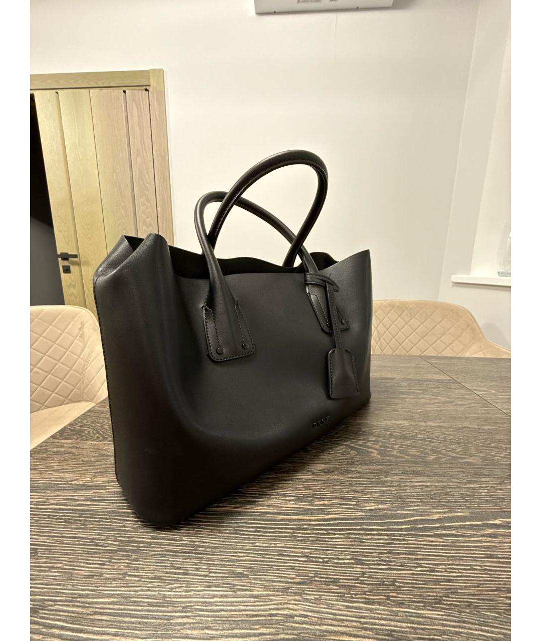 DKNY Черная сумка тоут из искусственной кожи, фото 2