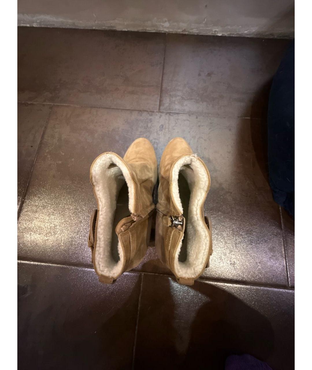 TOD'S Коричневые замшевые ботильоны, фото 3