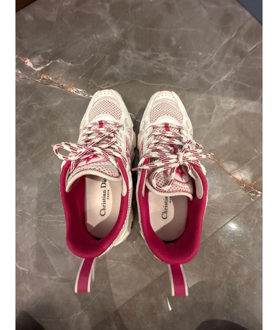 CHRISTIAN DIOR Розовые кожаные кроссовки, фото 3