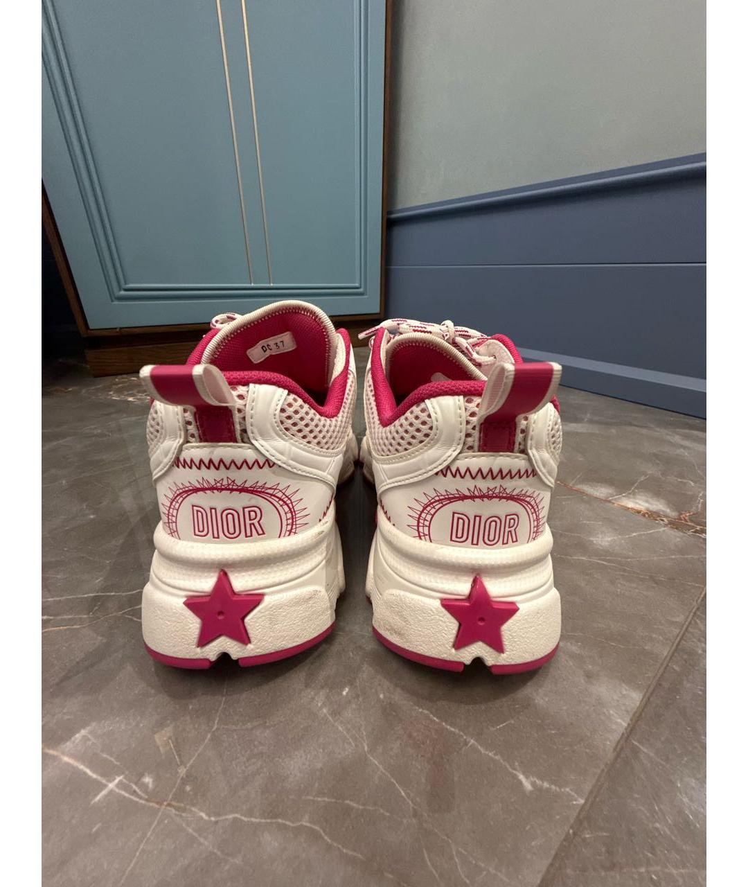 CHRISTIAN DIOR Розовые кожаные кроссовки, фото 4