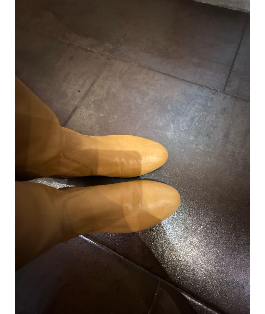 PRADA Коричневые кожаные сапоги, фото 3