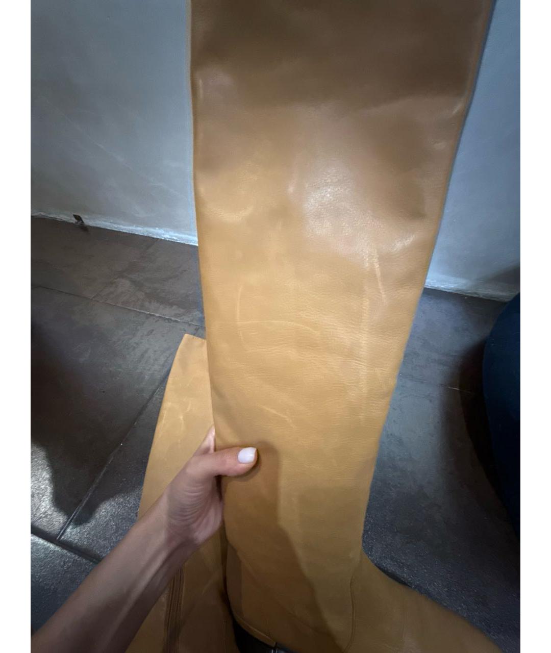 PRADA Коричневые кожаные сапоги, фото 6