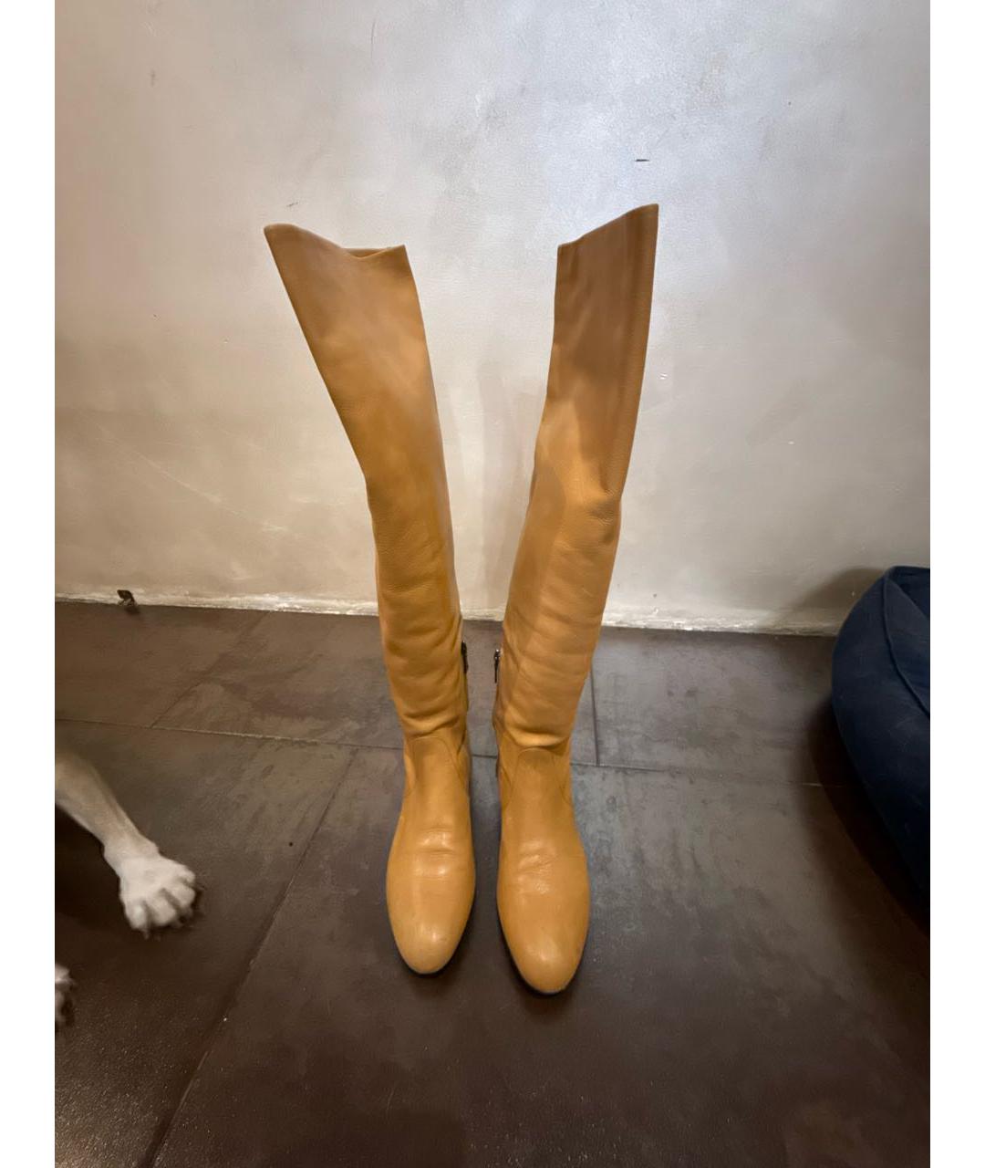 PRADA Коричневые кожаные сапоги, фото 2