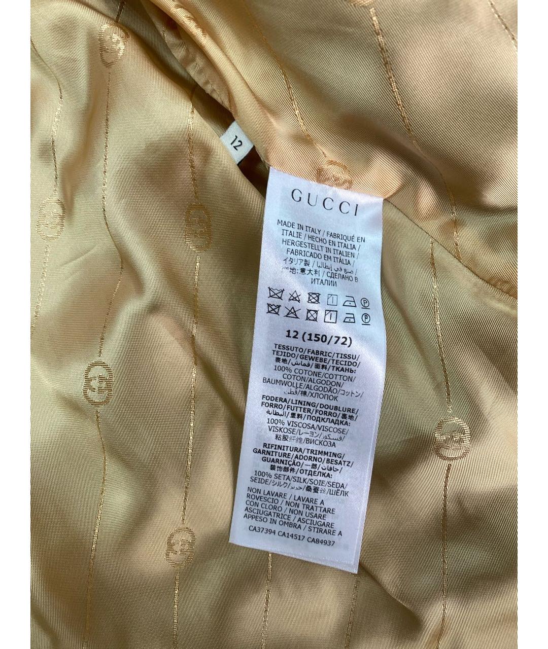 GUCCI KIDS Синий бархатный жакет / жилет, фото 5