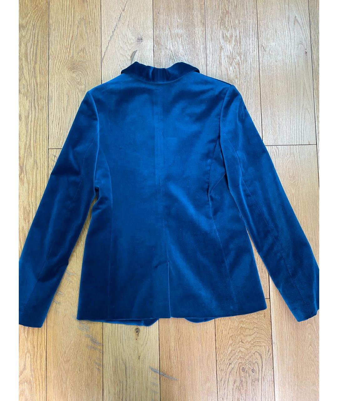 GUCCI KIDS Синий бархатный жакет / жилет, фото 2