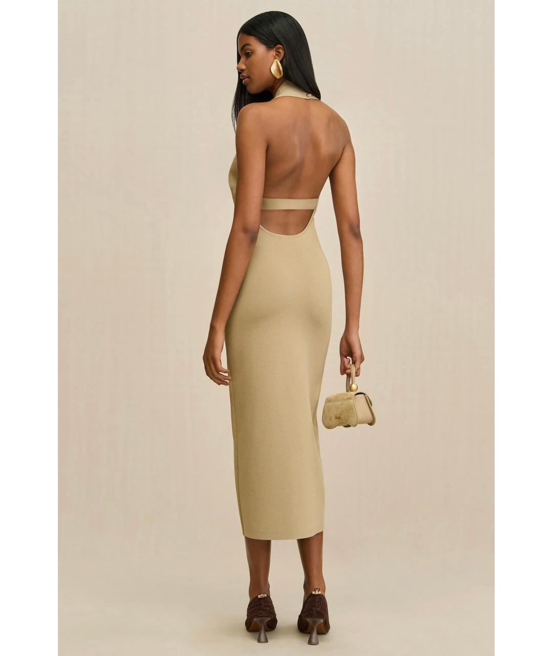 CULT GAIA Бежевое коктейльное платье, фото 5
