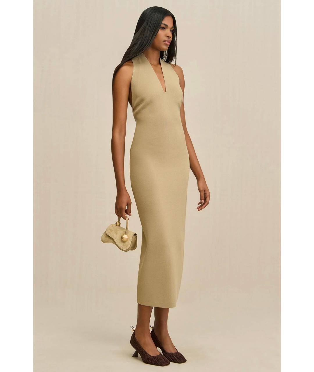 CULT GAIA Бежевое коктейльное платье, фото 4