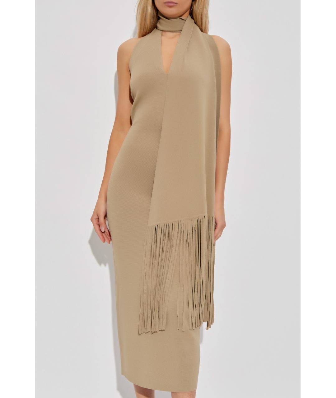CULT GAIA Бежевое коктейльное платье, фото 7