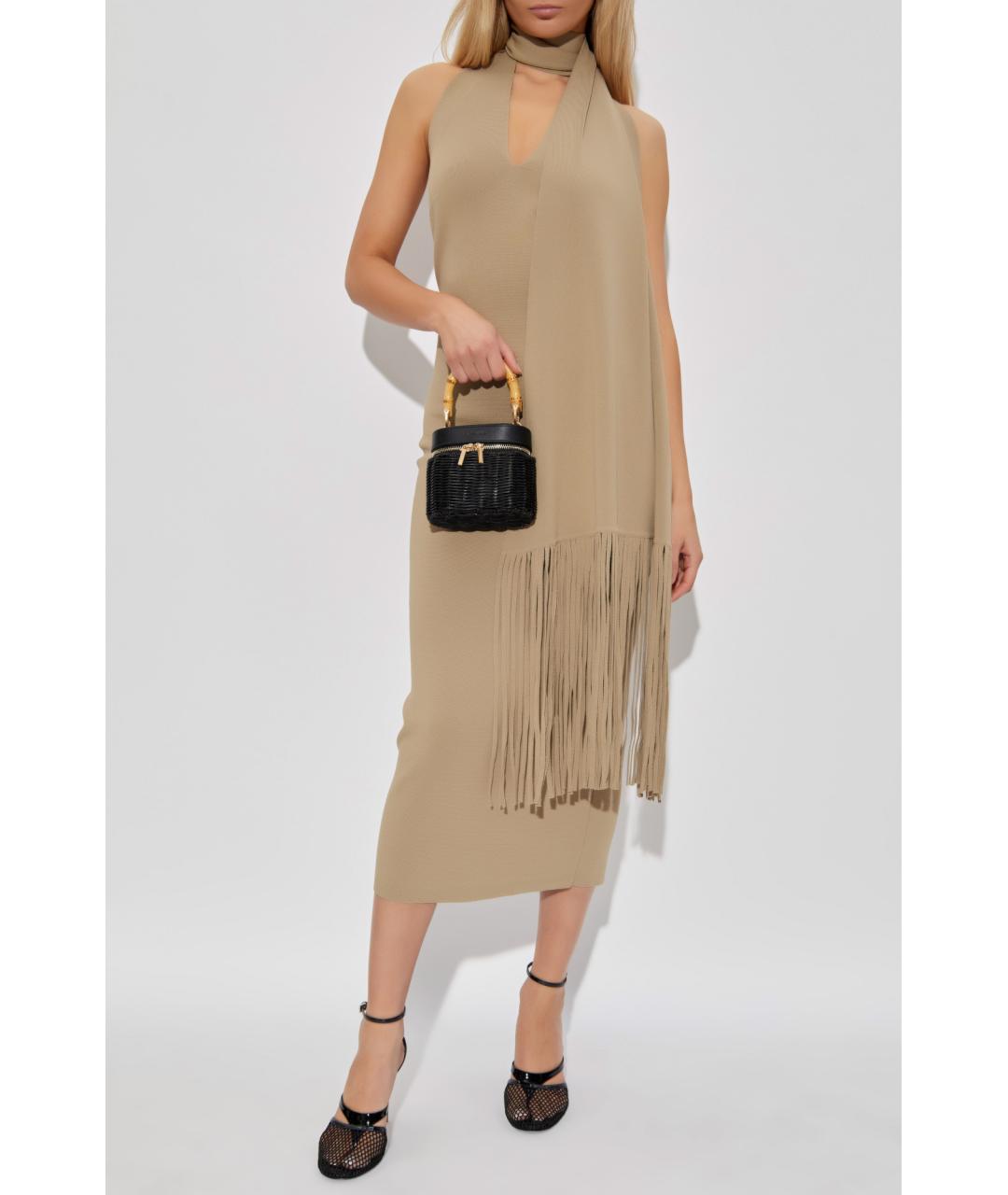 CULT GAIA Бежевое коктейльное платье, фото 6