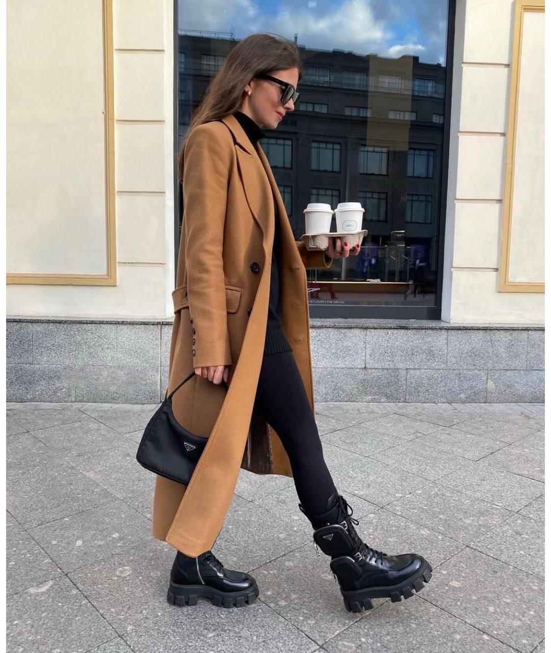 PRADA Черные кожаные ботинки, фото 6