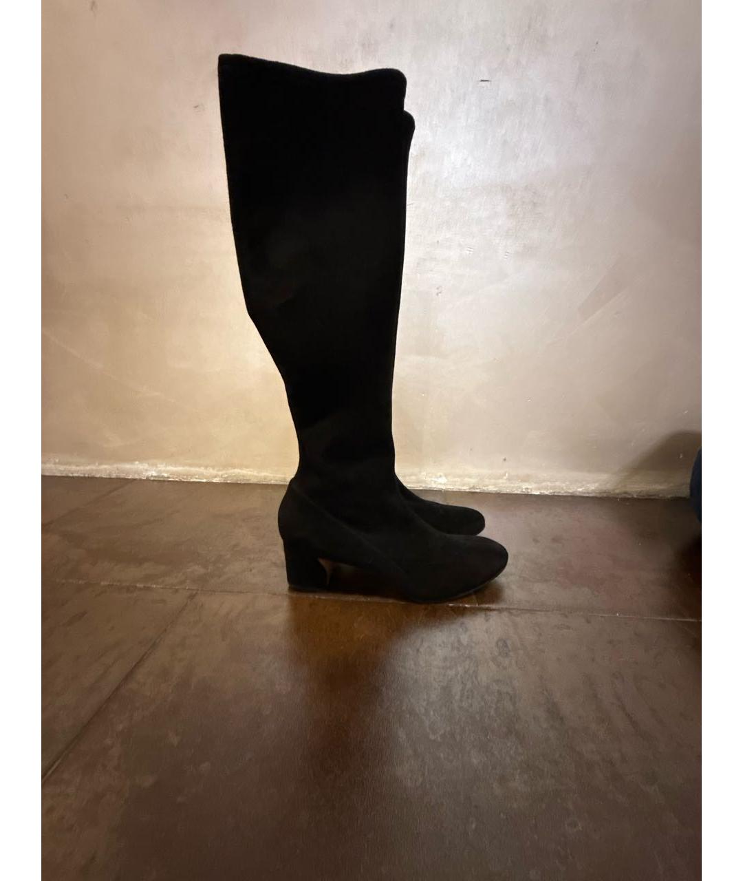 CASADEI Черные замшевые сапоги, фото 6
