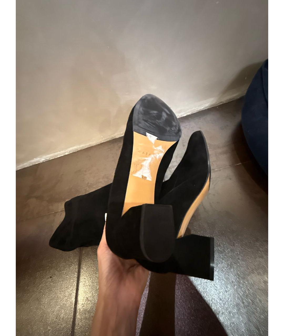 CASADEI Черные замшевые сапоги, фото 5