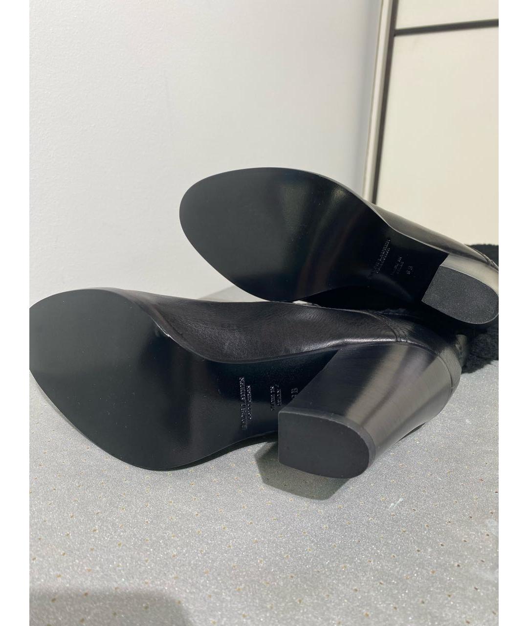 POLO RALPH LAUREN Черные кожаные сапоги, фото 6