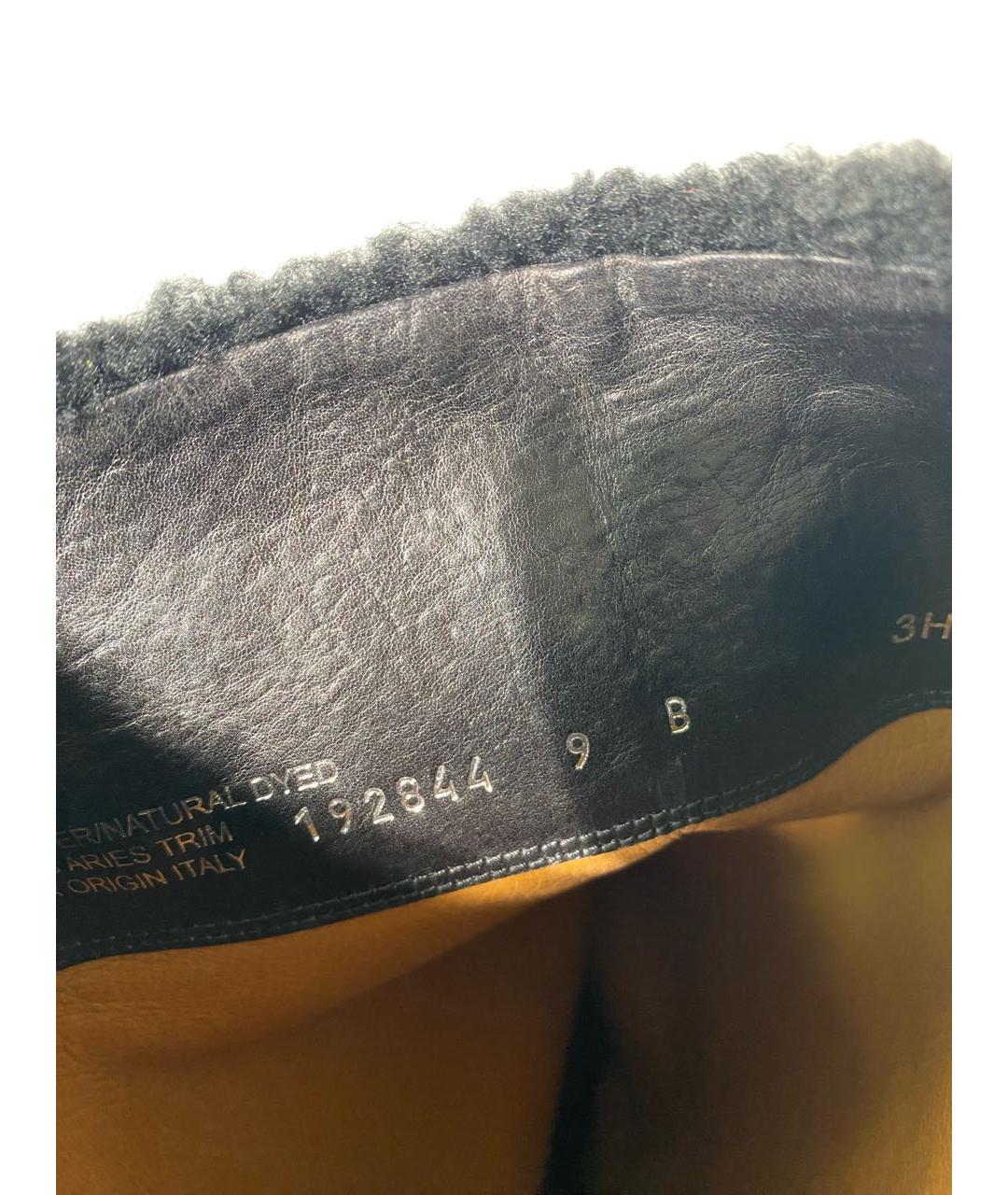 POLO RALPH LAUREN Черные кожаные сапоги, фото 7