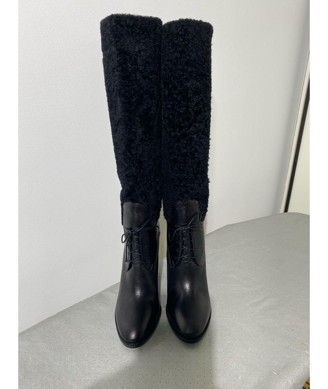 POLO RALPH LAUREN Черные кожаные сапоги, фото 2