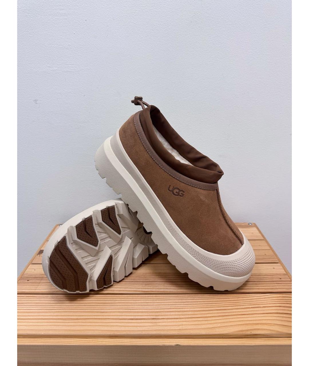 UGG AUSTRALIA Коричневые замшевые низкие ботинки, фото 2