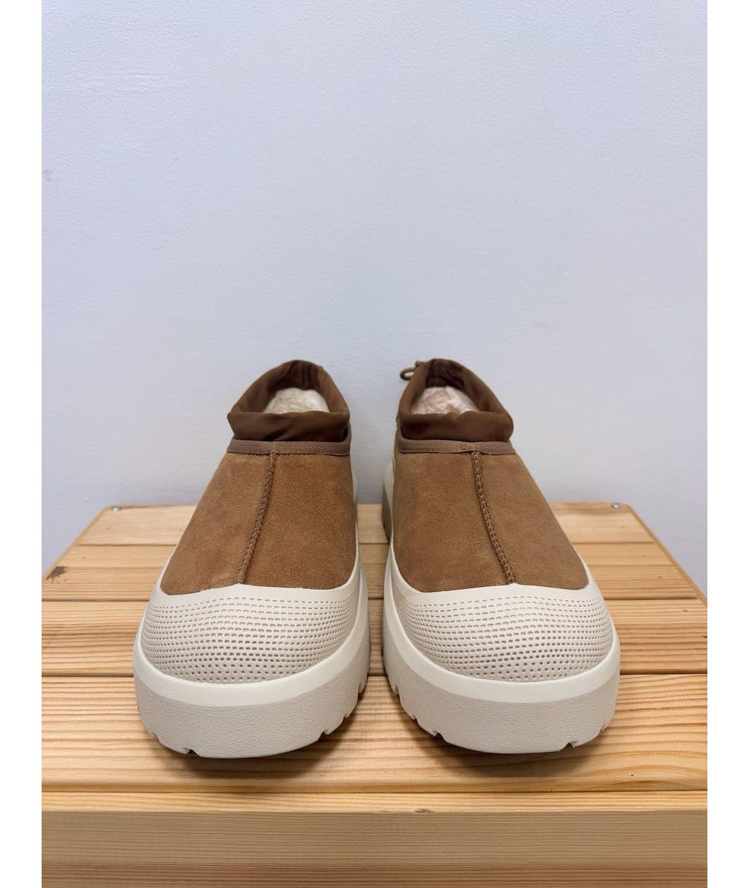 UGG AUSTRALIA Коричневые замшевые низкие ботинки, фото 3