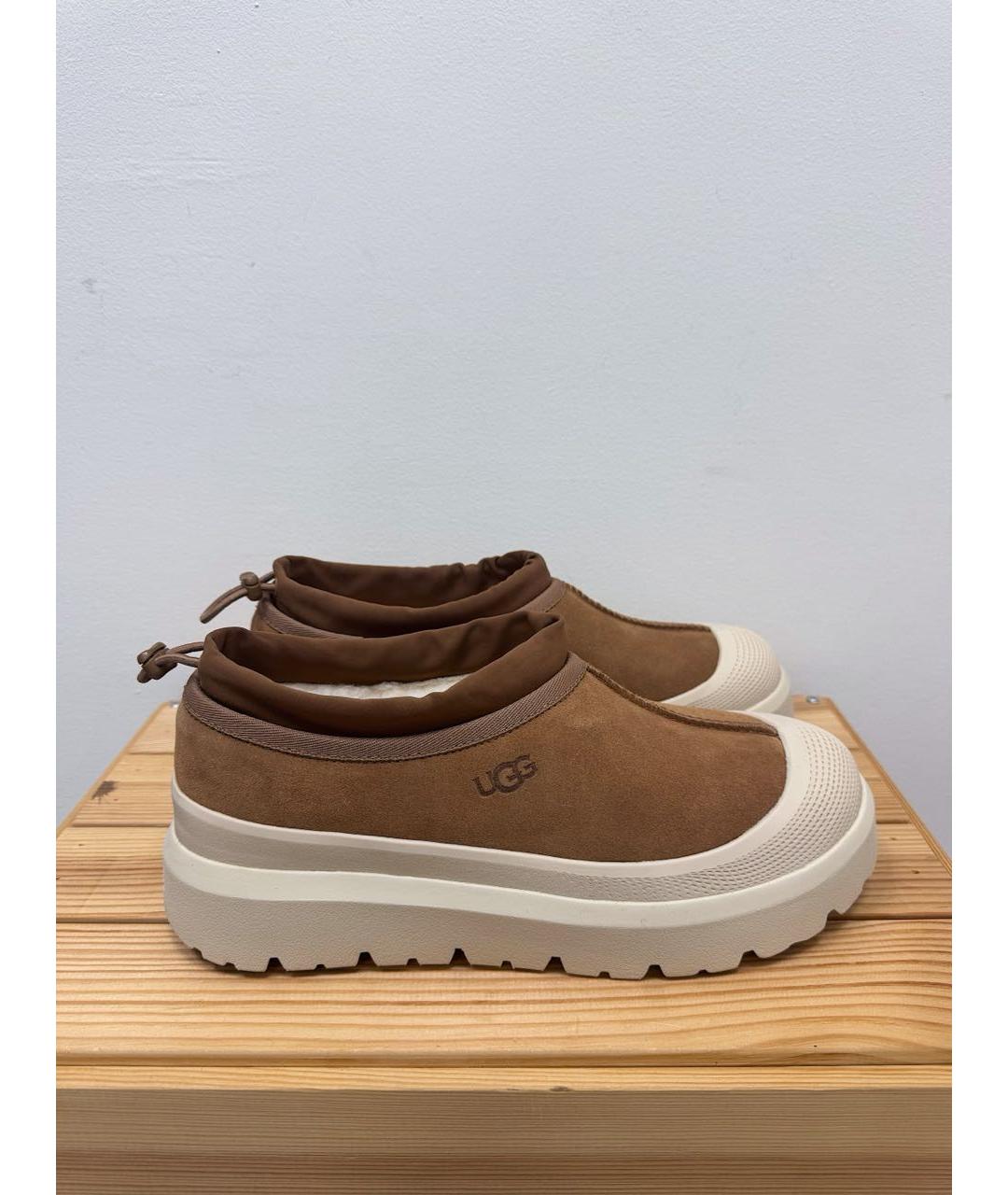 UGG AUSTRALIA Коричневые замшевые низкие ботинки, фото 5