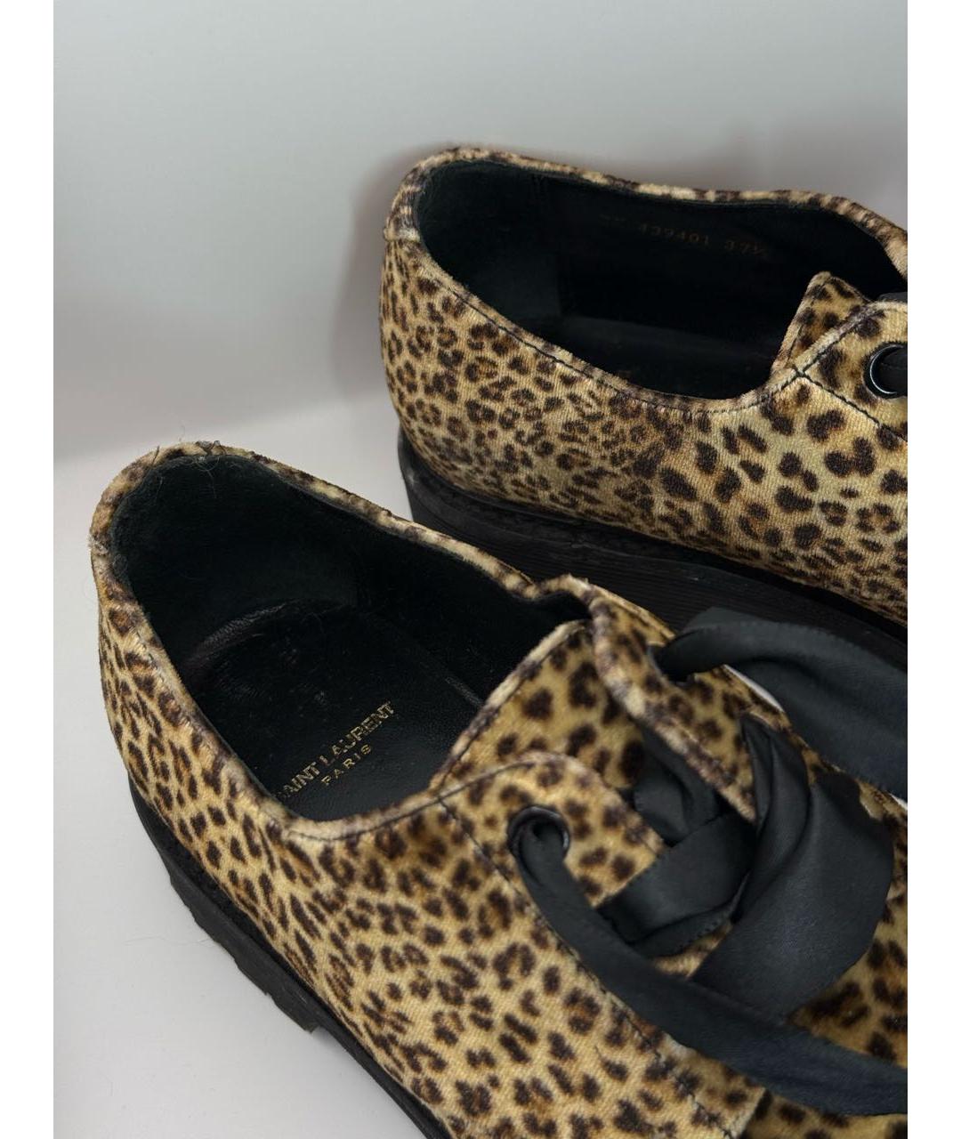 SAINT LAURENT Коричневые ботинки, фото 3