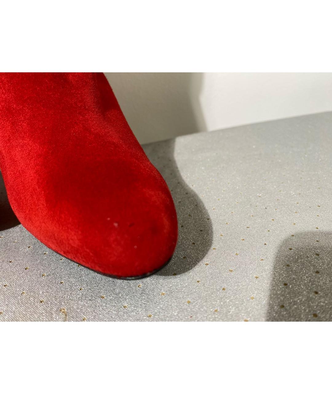 POLO RALPH LAUREN Красные замшевые сапоги, фото 5