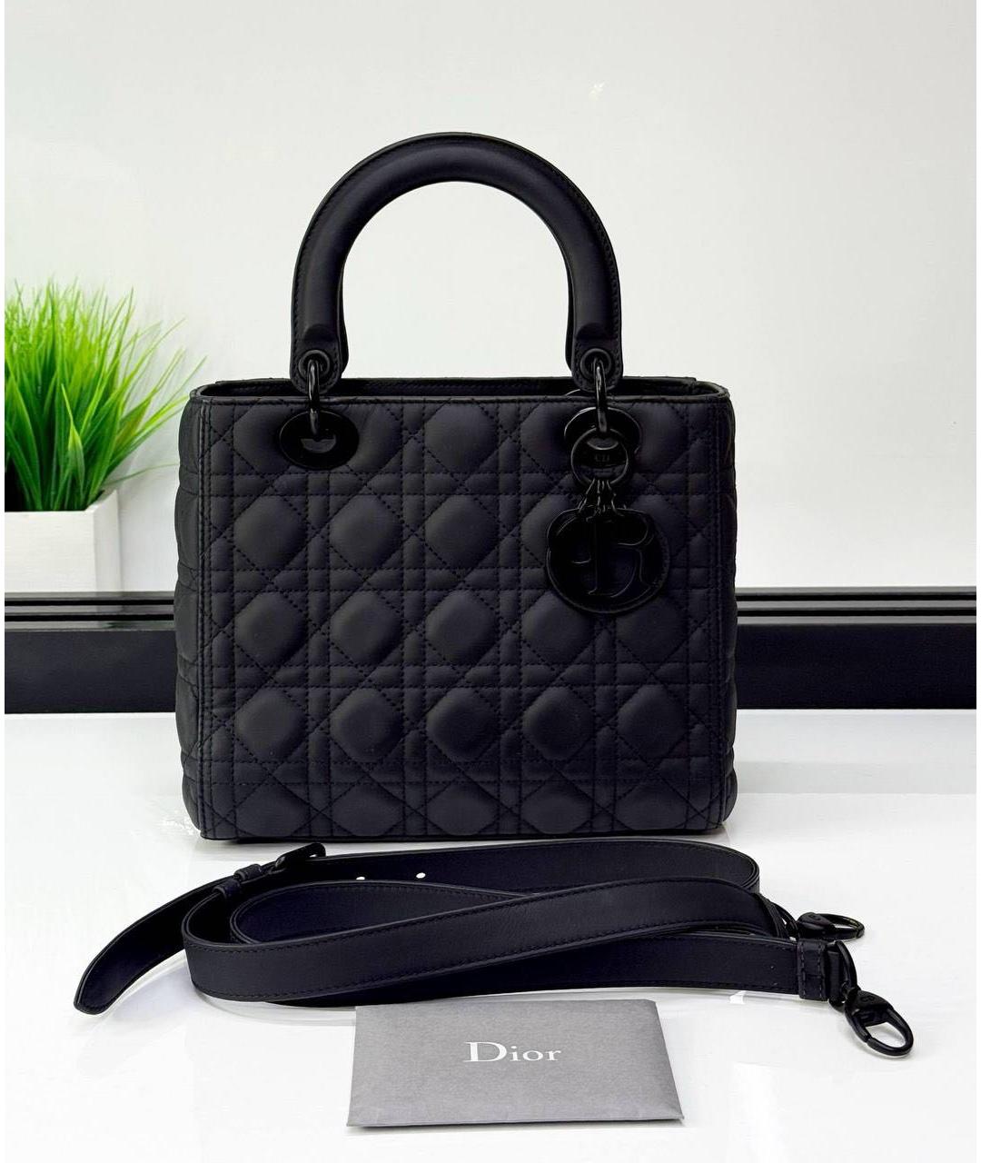 CHRISTIAN DIOR Темно-синяя кожаная сумка с короткими ручками, фото 8