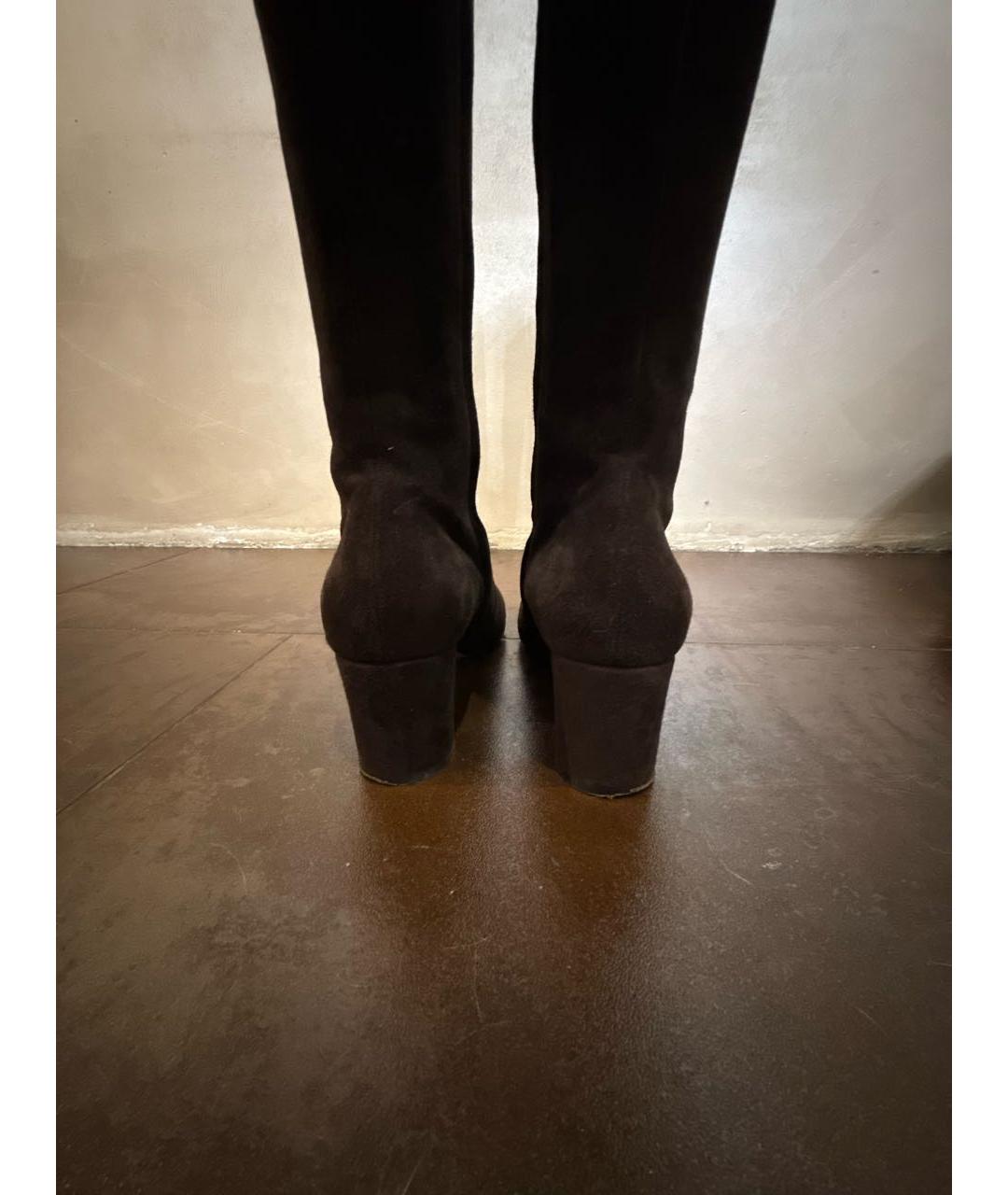 GIANVITO ROSSI Коричневые сапоги, фото 4