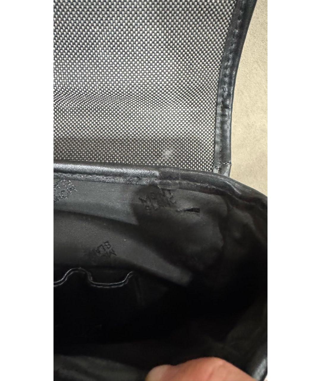 MONTBLANC Антрацитовый кожаный портфель, фото 4