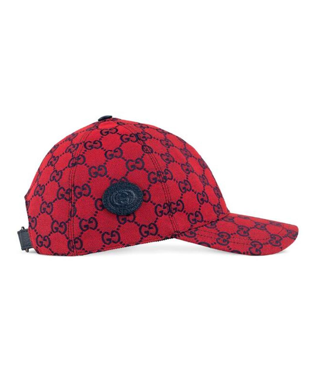 GUCCI Красная хлопковая кепка, фото 3