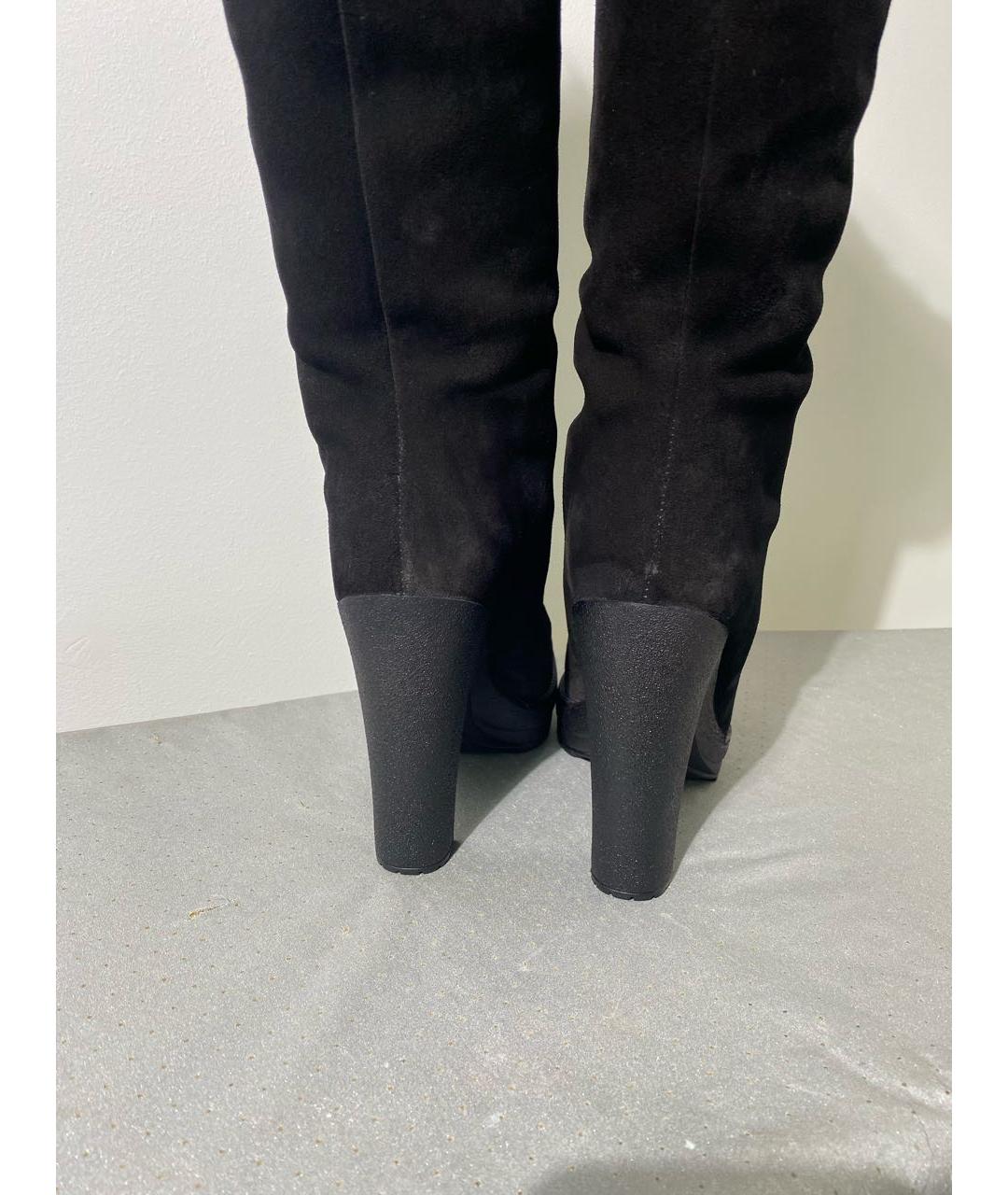 POLO RALPH LAUREN Черные замшевые сапоги, фото 4