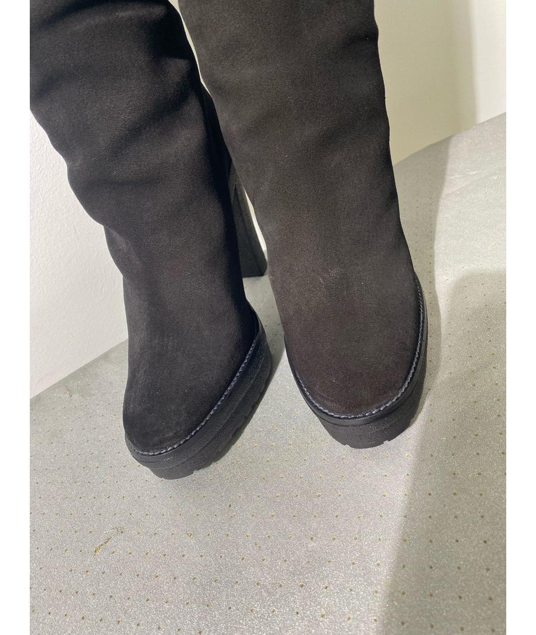 POLO RALPH LAUREN Черные замшевые сапоги, фото 3