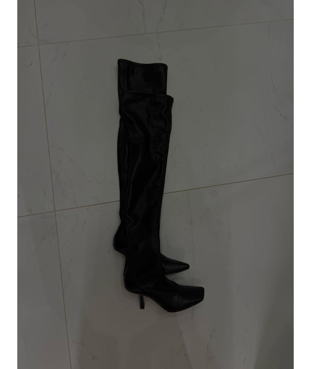 JIMMY CHOO Черные кожаные сапоги, фото 5