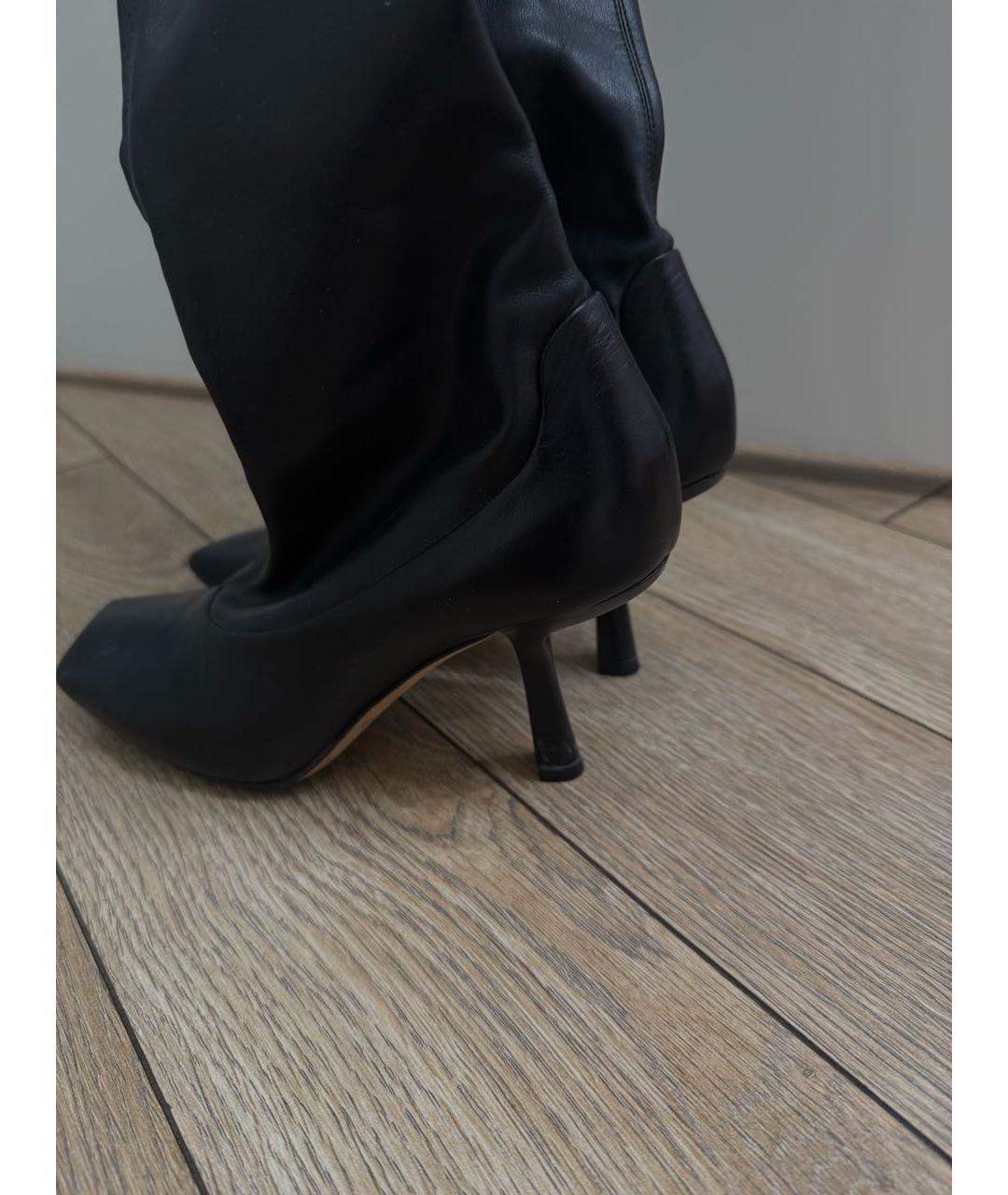 JIMMY CHOO Черные кожаные сапоги, фото 4