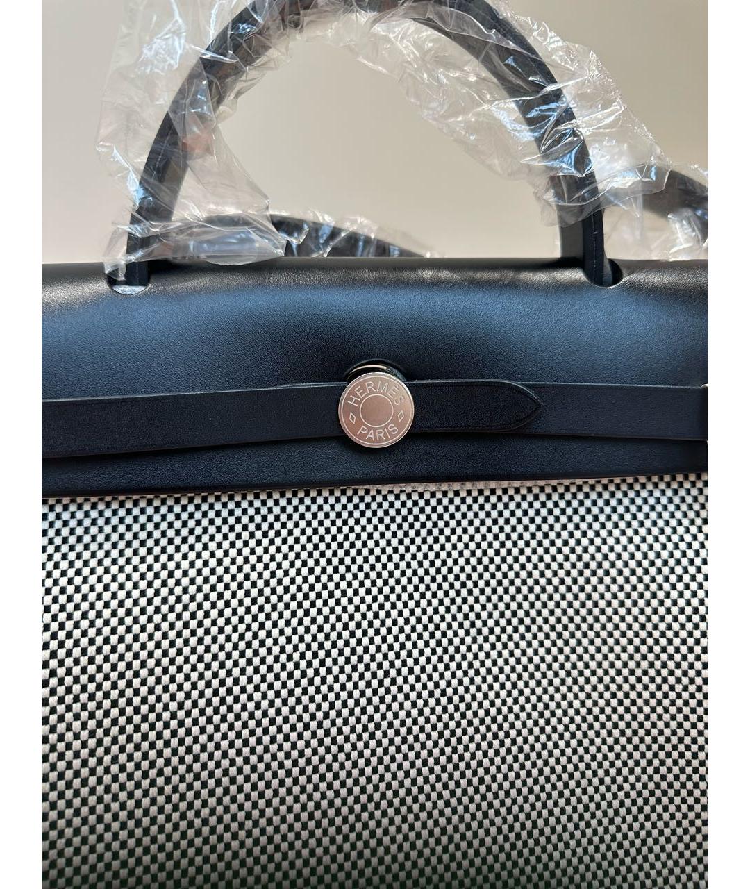 HERMES Черная кожаная сумка через плечо, фото 2