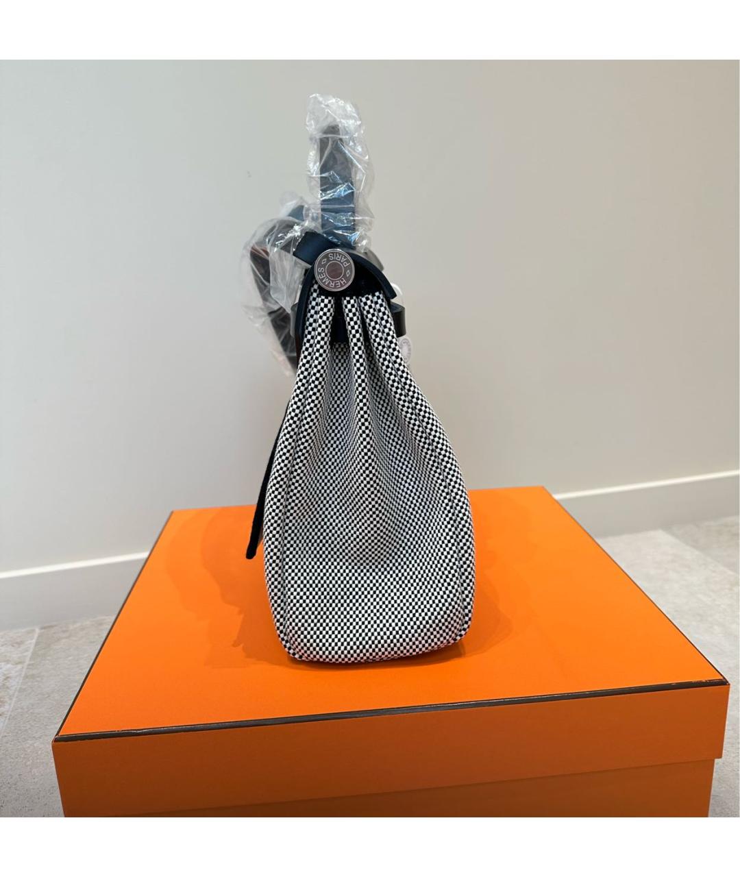 HERMES Черная кожаная сумка через плечо, фото 5