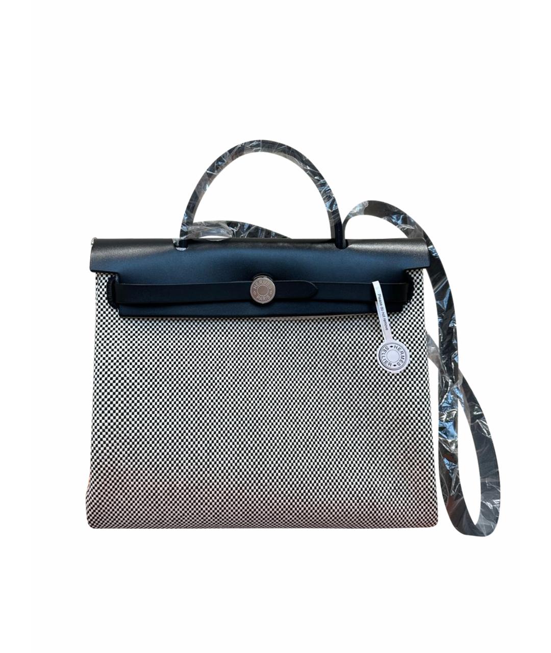 HERMES Черная кожаная сумка через плечо, фото 1