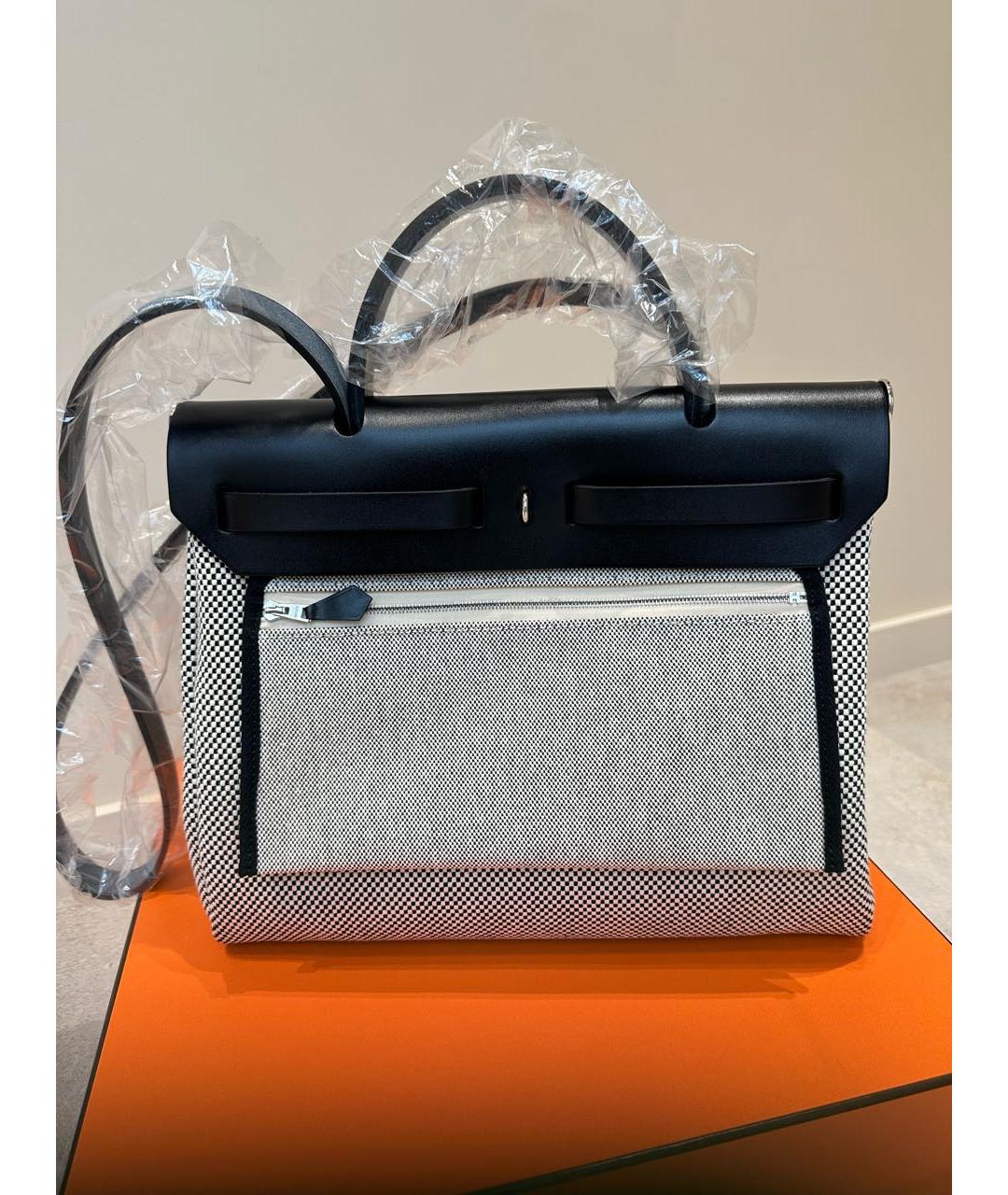 HERMES Черная кожаная сумка через плечо, фото 4