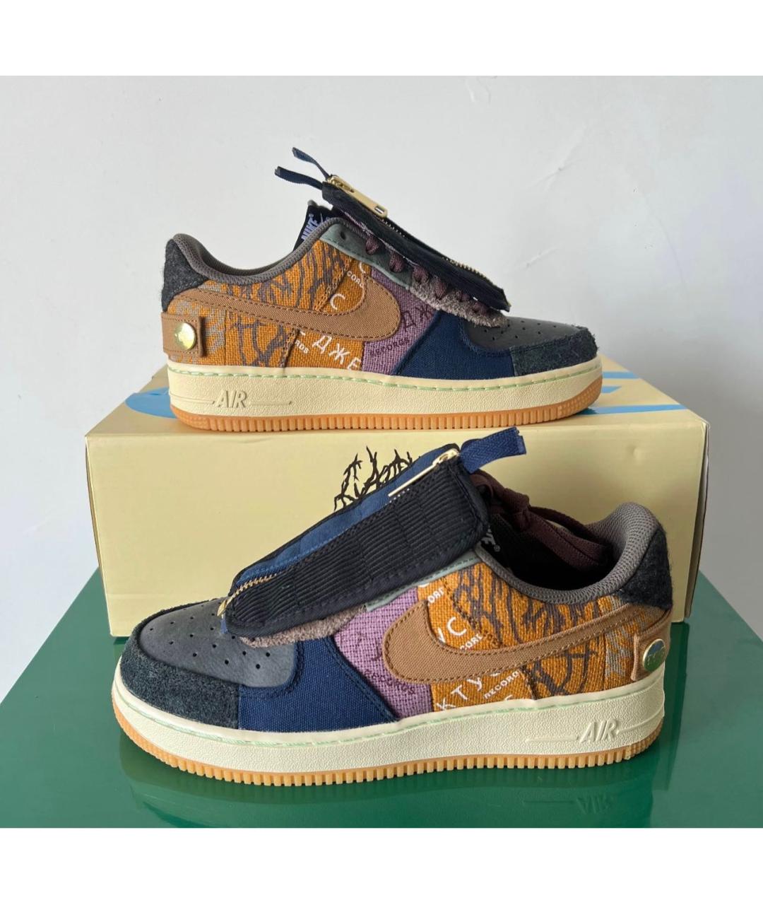 CACTUS JACK BY TRAVIS SCOTT Мульти нубуковые низкие кроссовки / кеды, фото 5