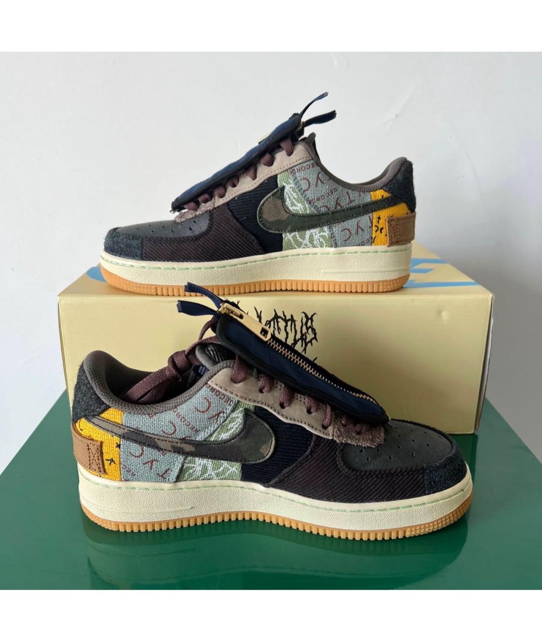 CACTUS JACK BY TRAVIS SCOTT Мульти нубуковые низкие кроссовки / кеды, фото 9