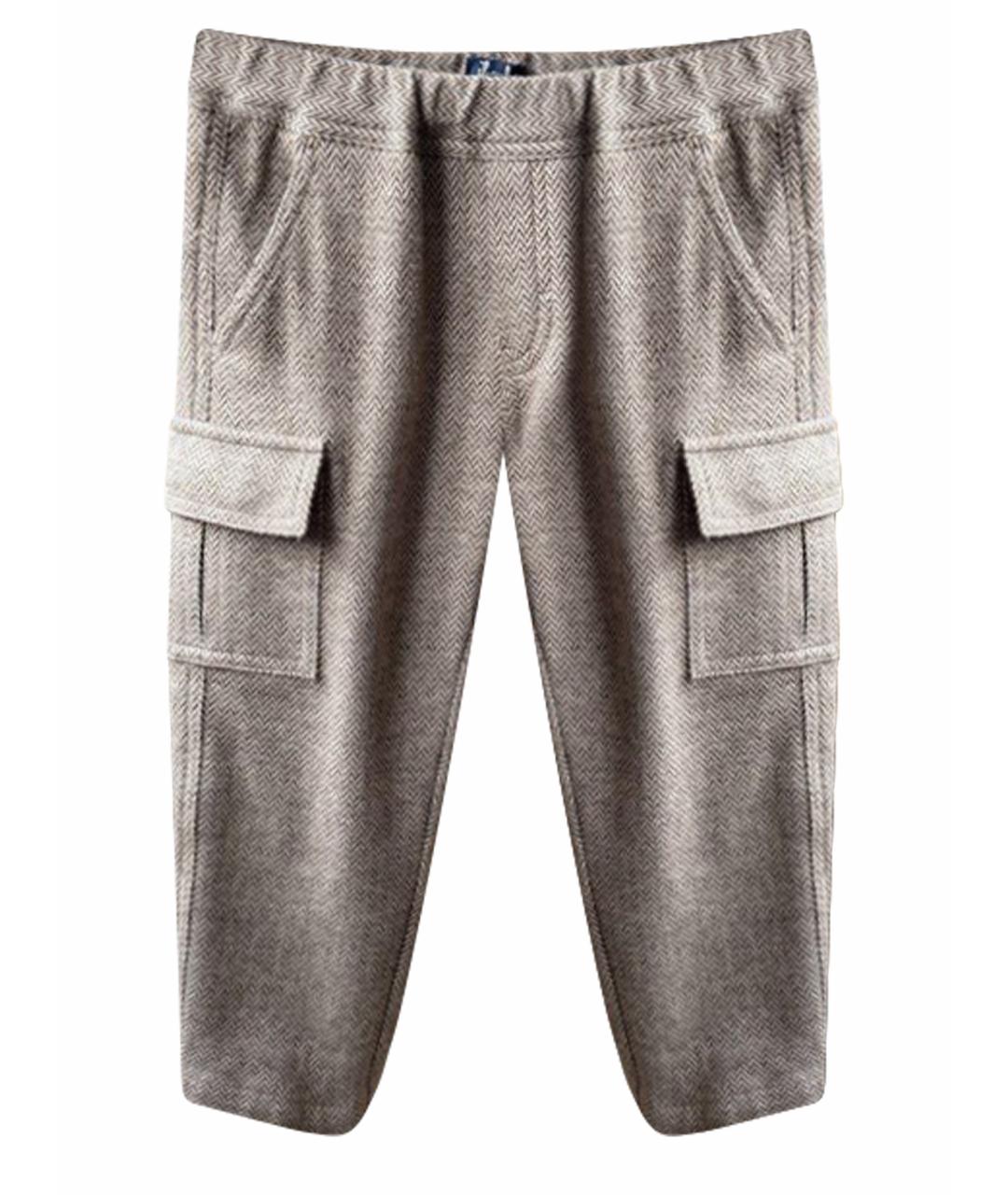 IL GUFO Бежевые хлопковые брюки и шорты, фото 1