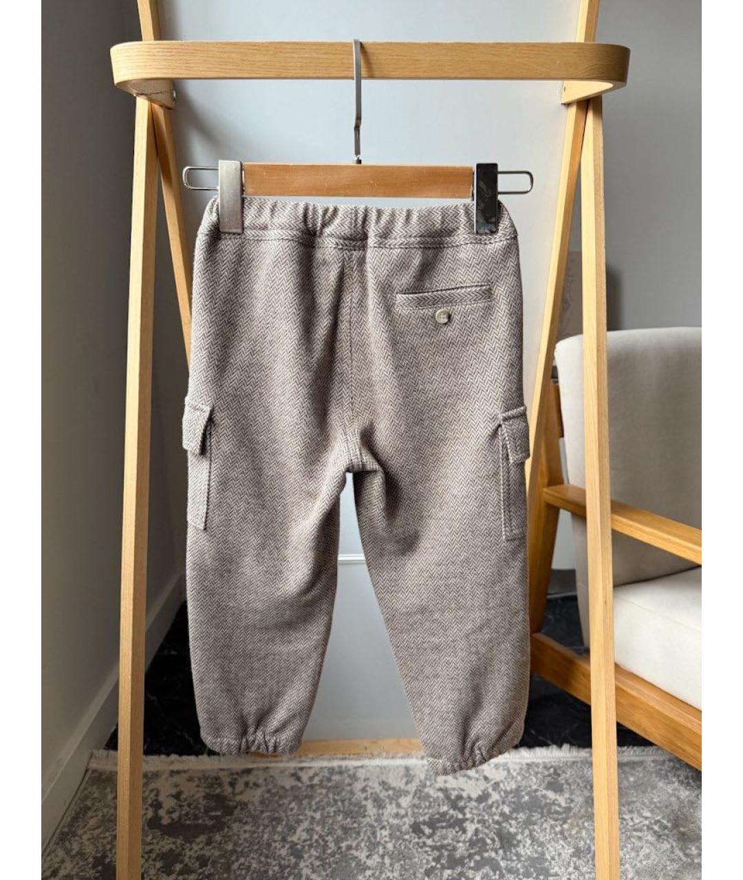 IL GUFO Бежевые хлопковые брюки и шорты, фото 2