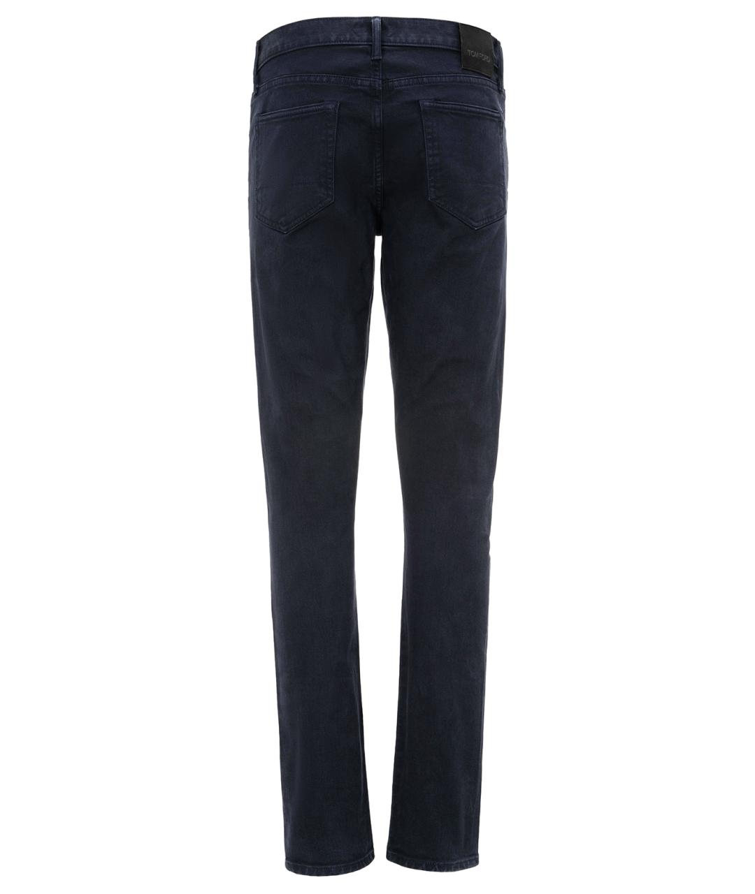 TOM FORD Темно-синие хлопко-эластановые джинсы скинни, фото 2