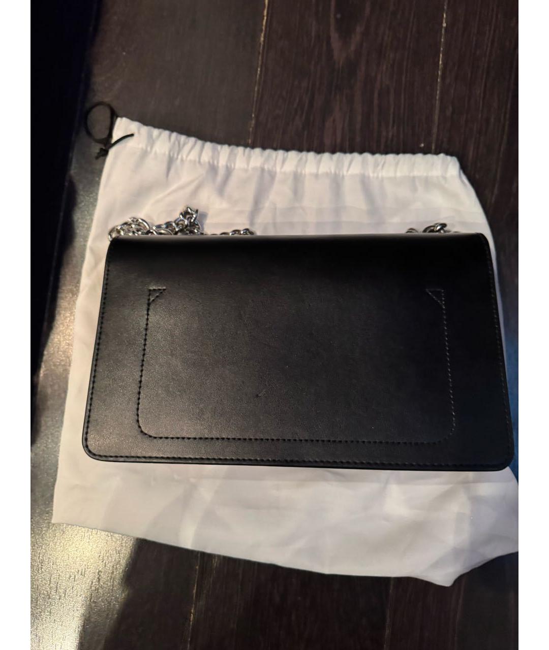 PINKO Черная кожаная сумка через плечо, фото 3